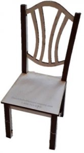 (image for) 1/4" Scale Chair Shield Back Kit