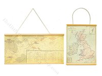 (image for) Miniature Set of World Maps for Dollhouses