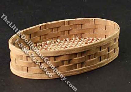 (image for) Miniature Oval Basket for Dollhouses