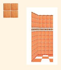 (image for) Dollhouse Scale Model Plain Wall Tiles