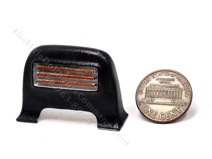 (image for) Miniature Electric Fire/Heater c.1936 for Dollhouses - Black