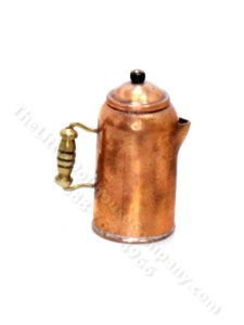 (image for) Miniature Copper Coffee Pot For Dollhouses