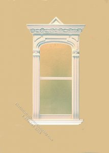 (image for) Miniature Golden Gate Decorated Single Window White