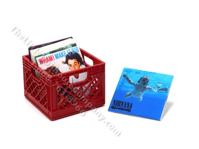 (image for) Miniature Red Milk Crate for Dollhouses