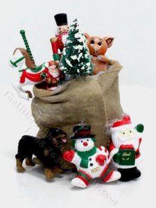 (image for) Miniature Christmas Toy Sack for Dollhouses