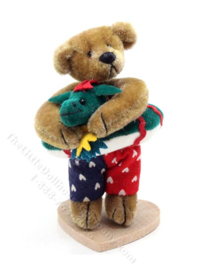 (image for) Miniature Swimming "Jack" Teddy Bear by Deb Canaham
