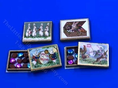 (image for) Miniature Easter Candy Box Kit for Dollhouses