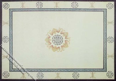 (image for) Dollhouse Scale Model Asian Theme Rug