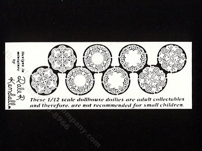 (image for) Miniature Round Doilies by Jeannetta Kendall for Dollhouses