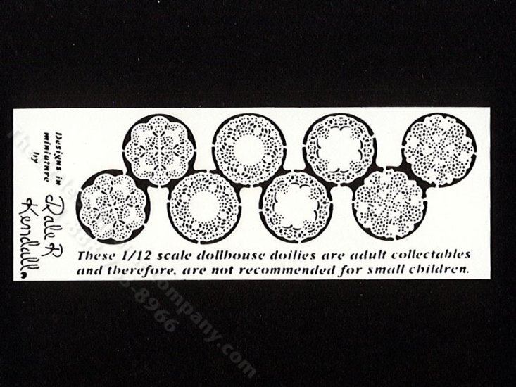 (image for) Miniature Round Doilies by Jeannetta Kendall for Dollhouses