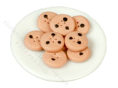 (image for) Miniature Plate of Cookies for Dollhouses