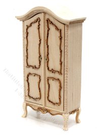 (image for) Miniature Unfinished Elegant Wardrobe