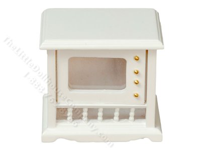 (image for) Miniature White Television for Dollhouses
