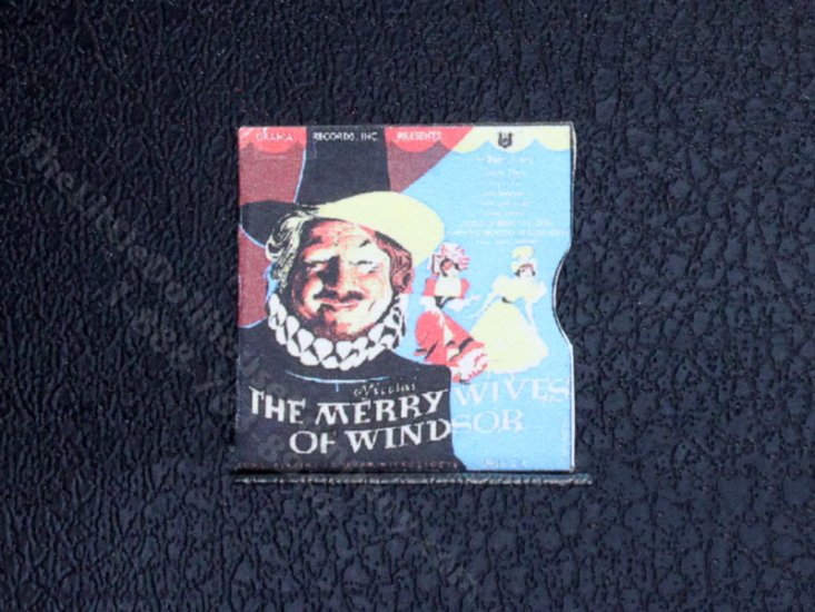 (image for) Miniature Merry Wives of Windsor Record Sleeve for Dollhouses