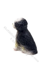 (image for) Miniature Black & White Shih Tzu w/ Sport Cut for Dollhouses