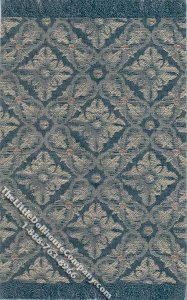 (image for) Miniature Green/Gold Diamond Pattern Rug
