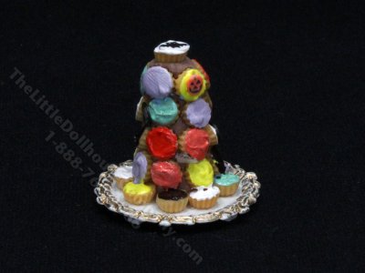 (image for) Miniature Cupcake Tower for Dollhouses