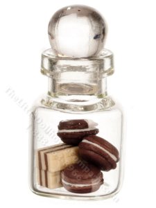 (image for) Miniature Cookies in a Jar for Dollhouses