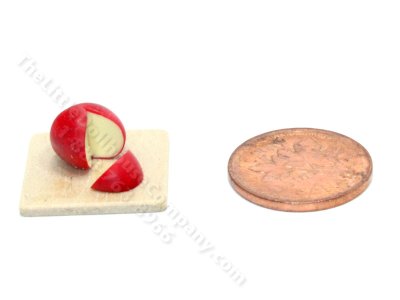 (image for) 1:24 Scale Cut Edam Cheese on Board by Charlotte Willmott