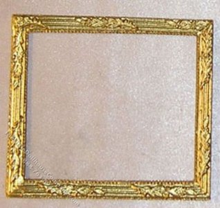 (image for) Miniature Picture Frame, Large Square, Gold Color for Dollhouses