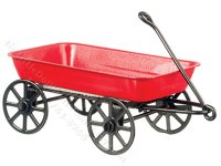 (image for) Miniature Li'l Red Wagon for Dollhouses