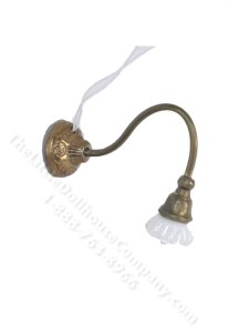 (image for) Miniature Goose Neck Wall Sconce for Dollhouses