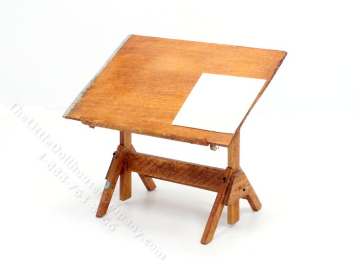 Miniature Drafting Table for Dollhouses [MJD 3386] | The Little ...