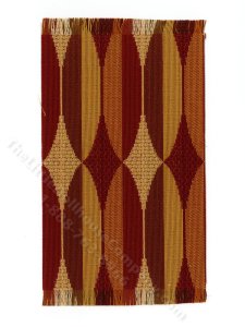 (image for) Miniature Red/Tan/Olive Rug for Dollhouses