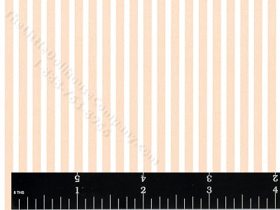 (image for) Peach Stripe Miniature Wallpaper for Dollhouses