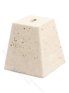 (image for) Miniature Concrete Sign Post Base for Dollhouses