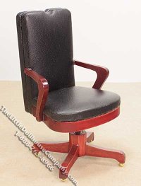 (image for) Miniature Padded Swivel Office Chair for Dollhouses