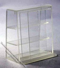 (image for) Dollhouse Miniature Flat Top Clear Display Cabinet