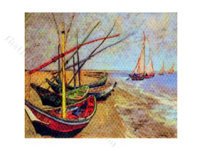 (image for) Miniature Unframed Replica Van Gogh Painting for Dollhouses