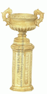 (image for) Miniature Tan Ancient Urn With Base