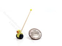 Miniature Duck Push Toy by Keenderson for Dollhouses (image for) Miniature Duck Push Toy by Keenderson for Dollhouses