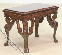 (image for) Miniature Walnut Organ Piano Set for Dollhouses