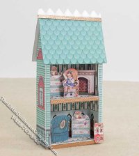 (image for) Miniature Paper Toy Dollhouse for Dollhouses