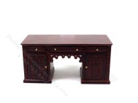 (image for) Miniature Mahogany Desk for Dollhouses