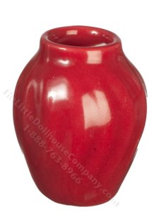 (image for) Miniature Red Vase for Dollhouses