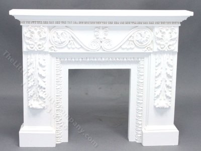 (image for) Miniature White Victorian Fireplace