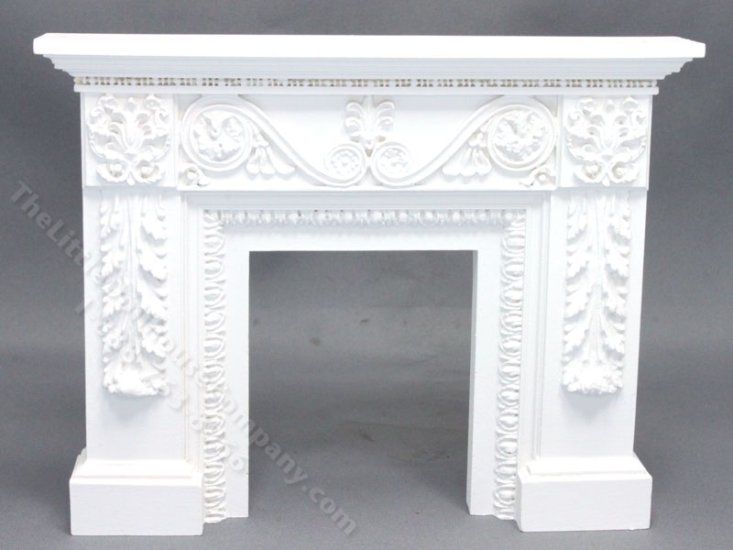 (image for) Miniature White Victorian Fireplace