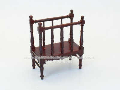 (image for) Miniature Vanderbilt Library Magazine Rack in Mahogany