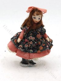 (image for) Angel Children Victorian Doll in Floral Dress by Ethel Hicks