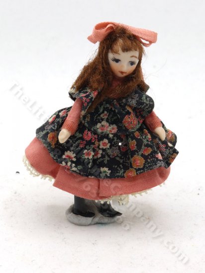 (image for) Angel Children Victorian Doll in Floral Dress by Ethel Hicks