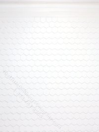 (image for) 1/2" Scale Hexagon Tile Roof Plastic Veneer for Dollhouses