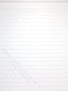 (image for) 1/2" Scale Hexagon Tile Roof Plastic Veneer for Dollhouses