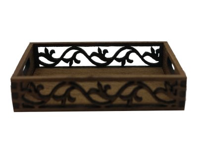 (image for) Miniature Wooden Tray Kit for Dollhouses