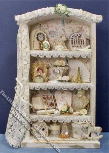 (image for) Miniature Curiosity Cabinet for Dollhouses