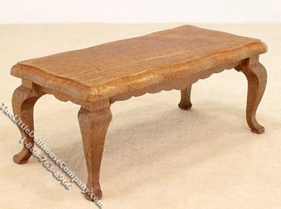(image for) Miniature Victorian Walnut Coffee Table for Dollhouses