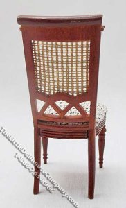 (image for) Miniature Berger French Style Walnut Side Chair for Dollhouses